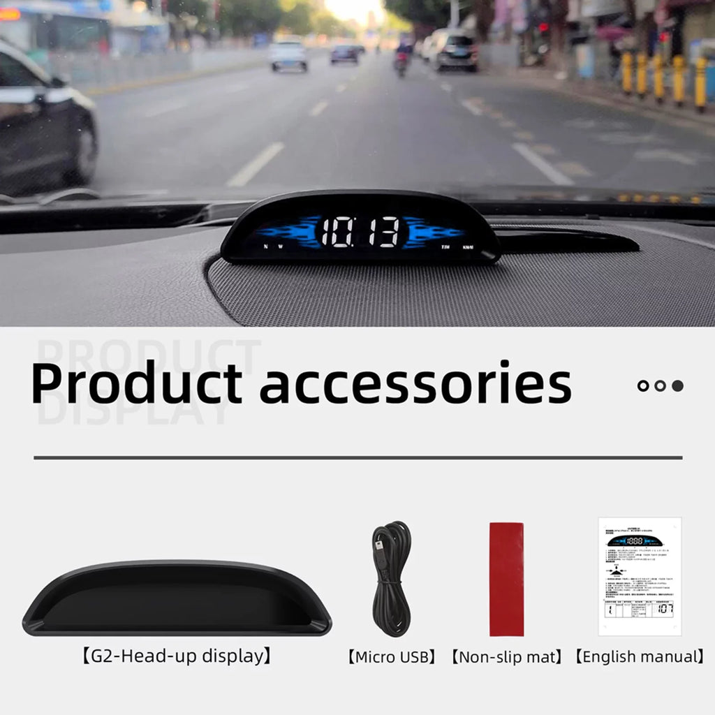 for Direction, Alarm Speedometer, Andoer Head-up GPS Display Navigation Vehicles, Mileage, Overspeed Time,