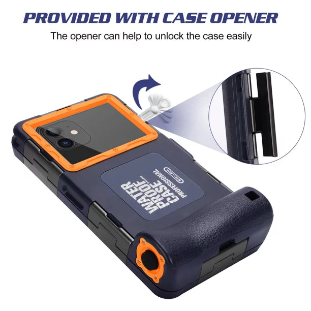 LCD to Liquidproof K7 Snorkeling Video UrbanX Underwater Lanyard And Protective with Inch Surfing Diving Professional Up Lenovo for Case Phones all 6.9 Swimming Housing [15m/50ft] Photo