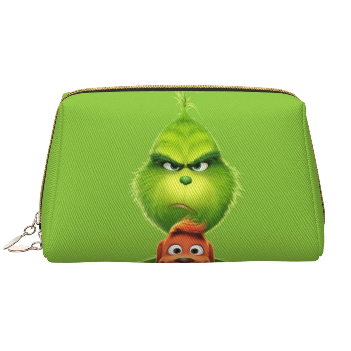 Grinch Storage Bag Pouch Cosmetic Animated Travel Organizer Bag Makeup Leather Gift Portable Toiletry Purse