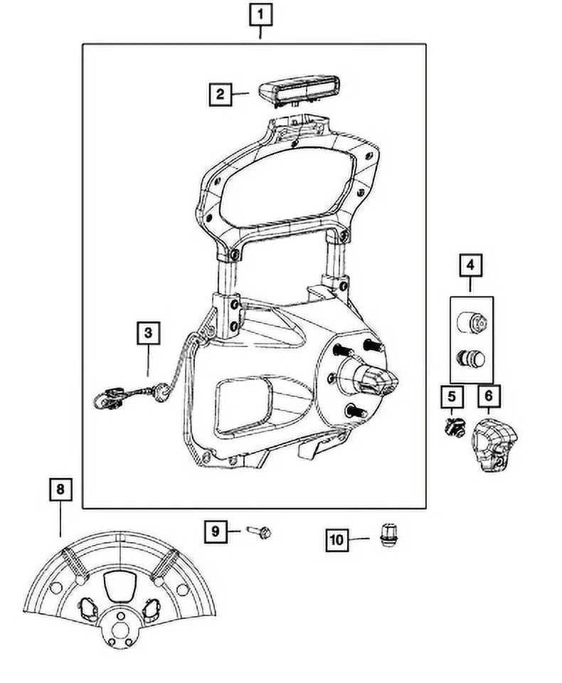 OE Rear View 68452959AC 2018-2024 Camera Genuine New Mopar