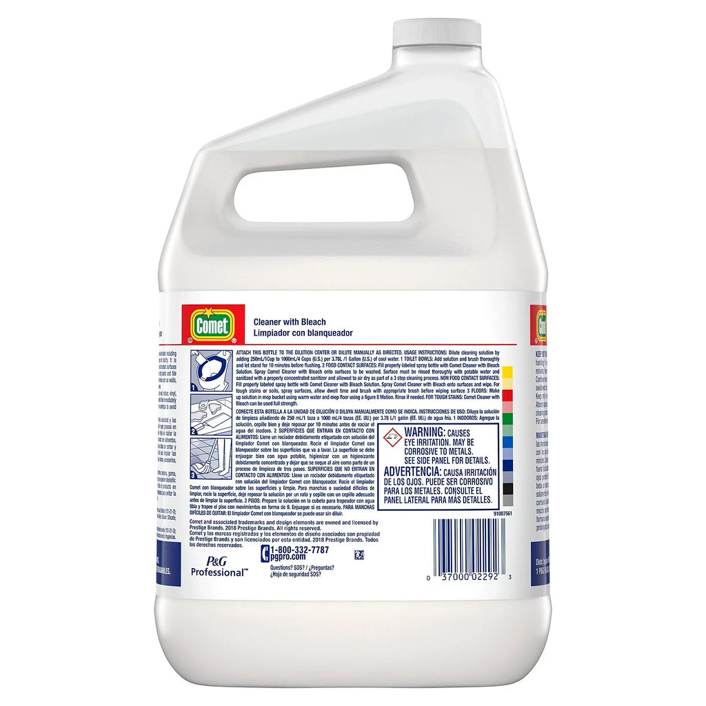 One (02291) Gallon Cleaner with Bleach, Liquid, Comet Bottle