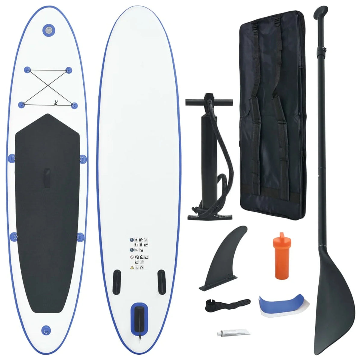 Paddle White ametoys Set and Blue Board Surfboard Inflatable