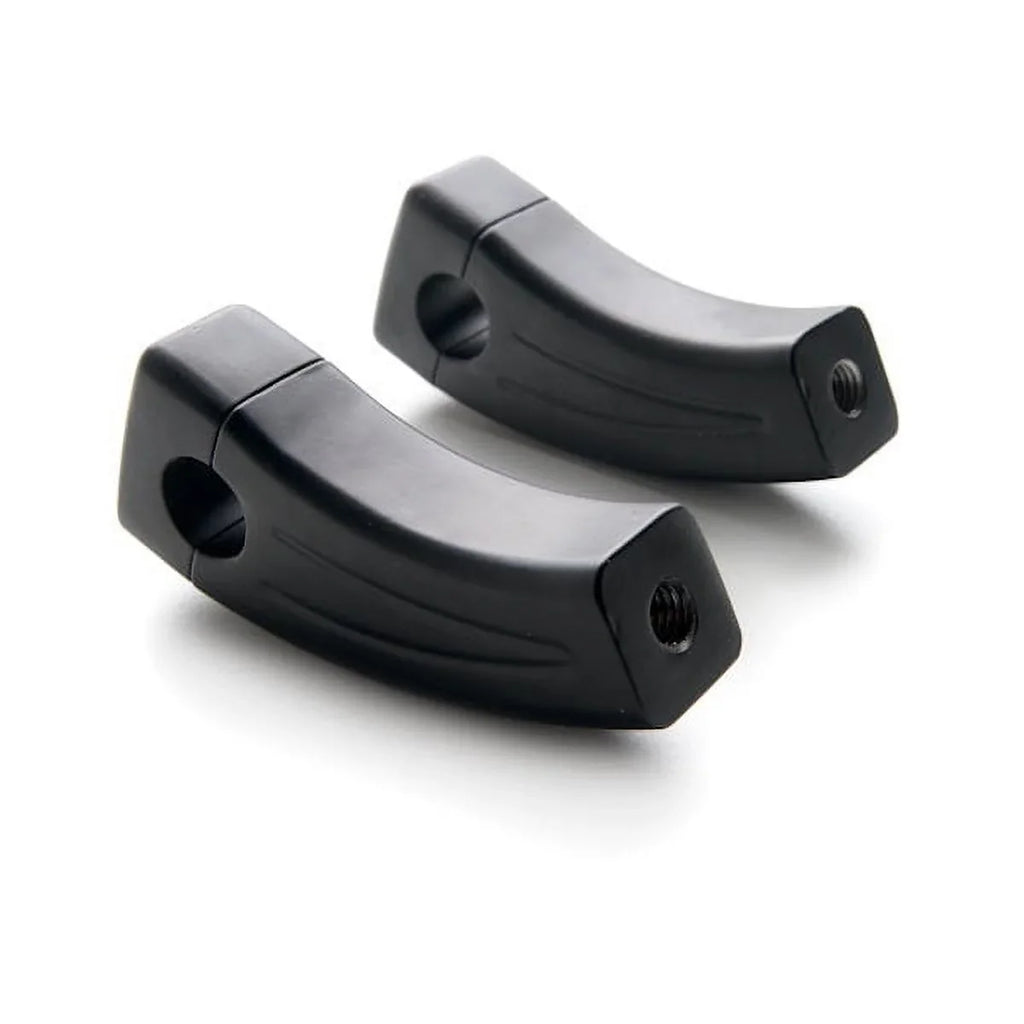 Black Bike 990 7/8" Adventure 3.5" with Krator Handlebar KTM 50 Risers Pullback Compatible 950