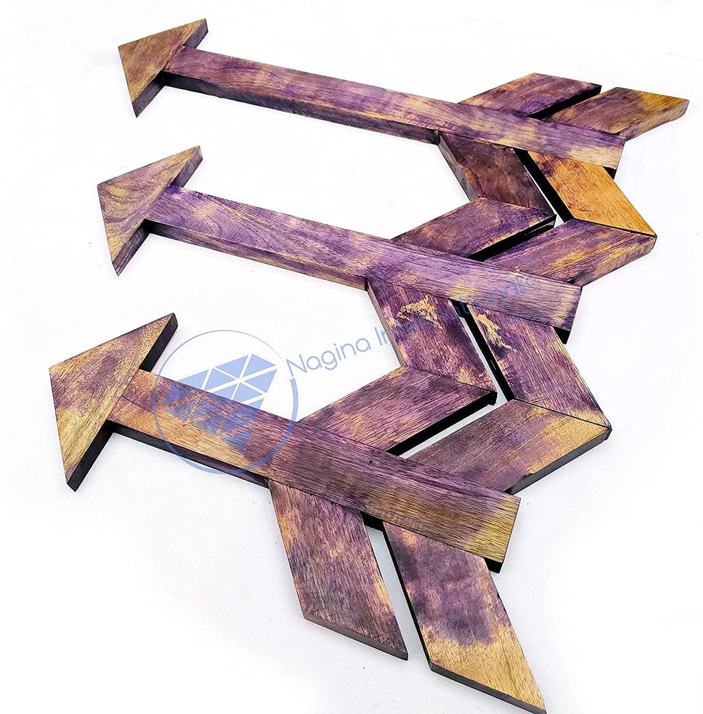 Home Decor Arrows Hanging Decorative Nautical - Wall Pirate Hand Nagina 3 Gifts Set Home Gift Ocean Beach Decor Wooden of Nursery Craft International