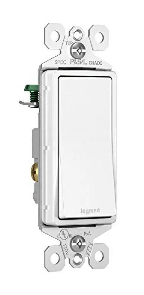 White, Switch, Light Seymour Legrand TM870WCP6 Pass Decorator Quantity 1-Pole - 1 10-Pk. &