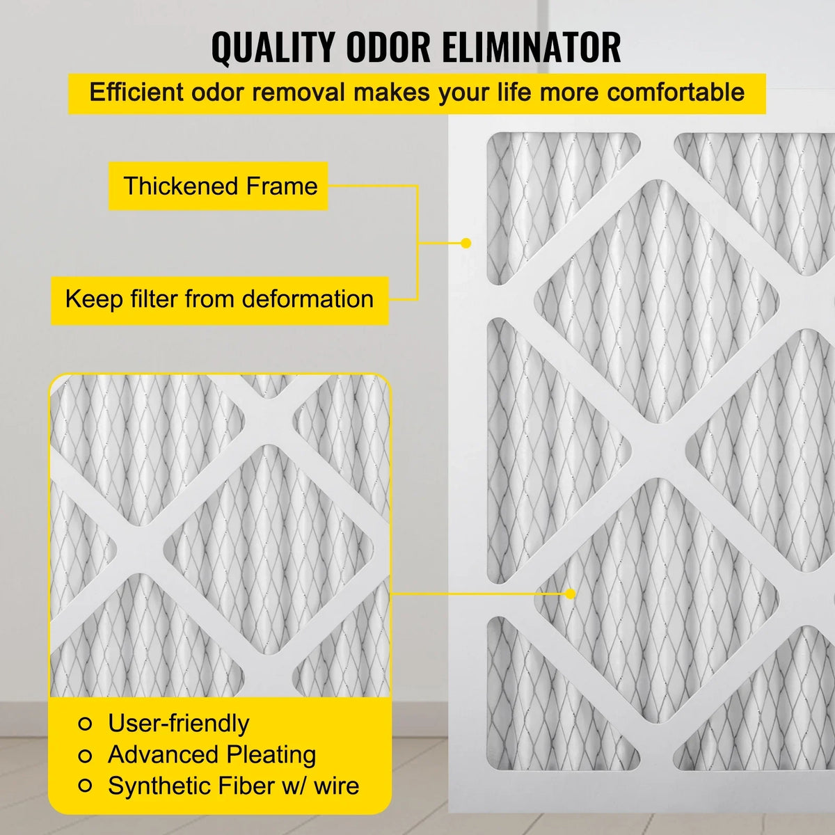 for DefendAir Set, Dri-Eaz Commercial Filter, Furnace 12pcs Bentism Air Particles, Filter Home, Pleated Capture 8, Filter, Fit Replacement Replacement, AC Good Filter MERV HEPA AC 16''x16'' for HVAC