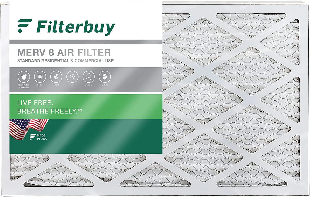 Filters 16x25x4 8 Furnace MERV Filterbuy (1-Pack) HVAC Air AC Pleated