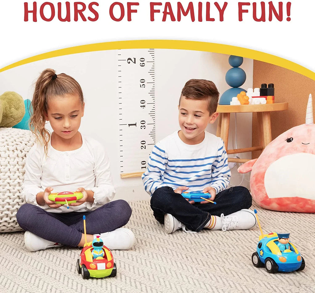'- Different Can Cars Prextex Car Toddler Pack 2 So Boys Race 2-4 - for Ages Gifts Toys Race for Control Cartoon Each with Car & Girls Police Boys, - Together | Both RC Remote and Frequencies Kids,