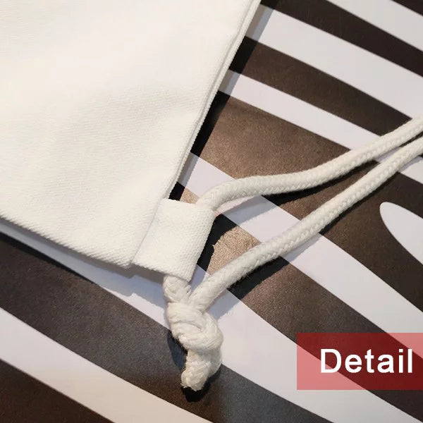 Bag Drawstring Face Shopping Fashion Reusable l Deco Horn Canvas Mesh  Art Backpack