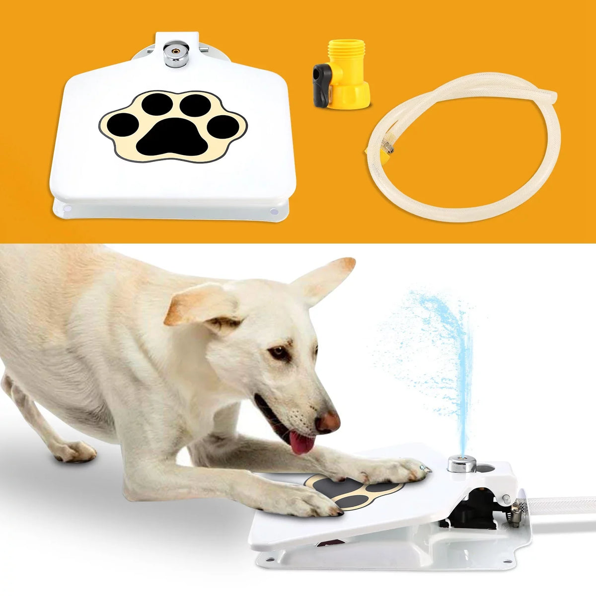 Garden Hygienic, iMounTEK Paw Activated Outdoor on Sprinkler Liquid Dog Ultra Fountain, Toy Step Dog