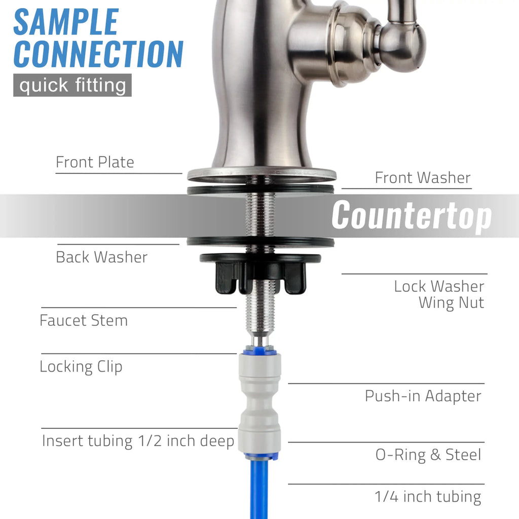 Wine Duty Faucet, Bar Osmosis, Antique Reverse High Drinking Kitchen Spout Liquid, Heavy GK1-AW Contemporary Sink RO iSpring