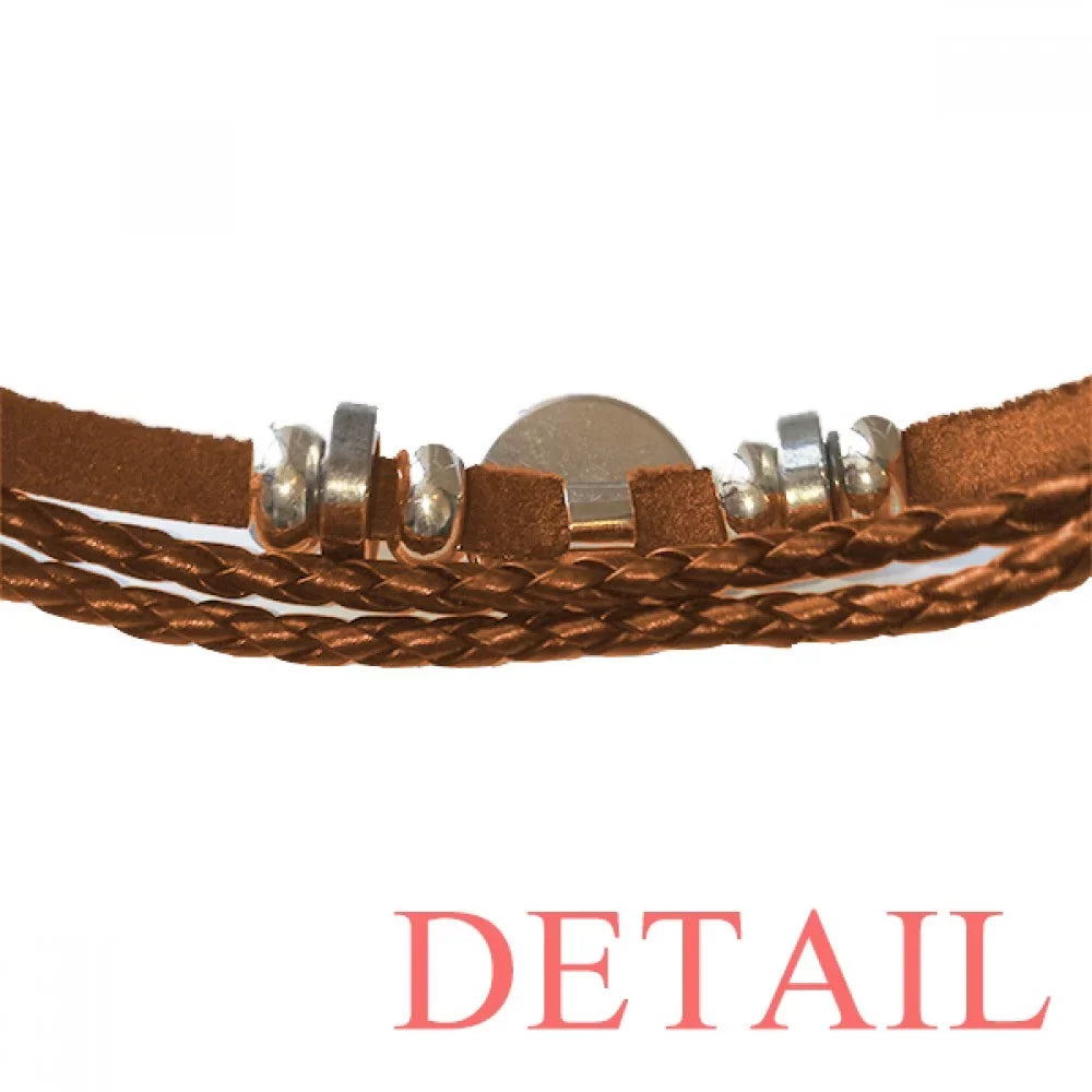 Leather Petal Flowe Wristband Ornament Pattern Flower Bracelet Jewelry