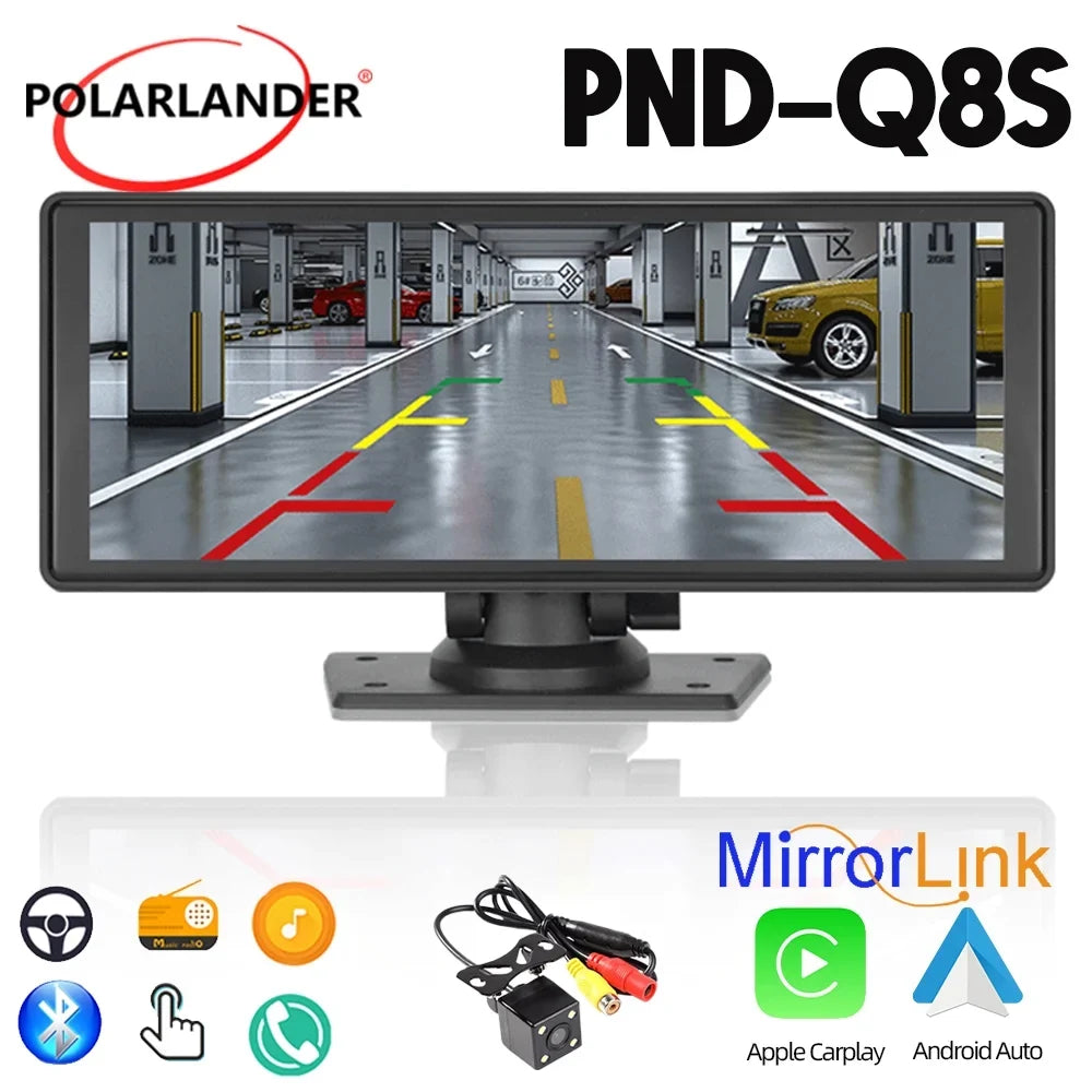 Navigation, Radio Bluetooth,Backup Multimedia AUX, Touch with Android Recorder Player Car Screen Wireless Camera, Receiver Stereo Polarlander Carplay 9.3 Audio Car Inch Car Apple TF, GPS Play Auto,