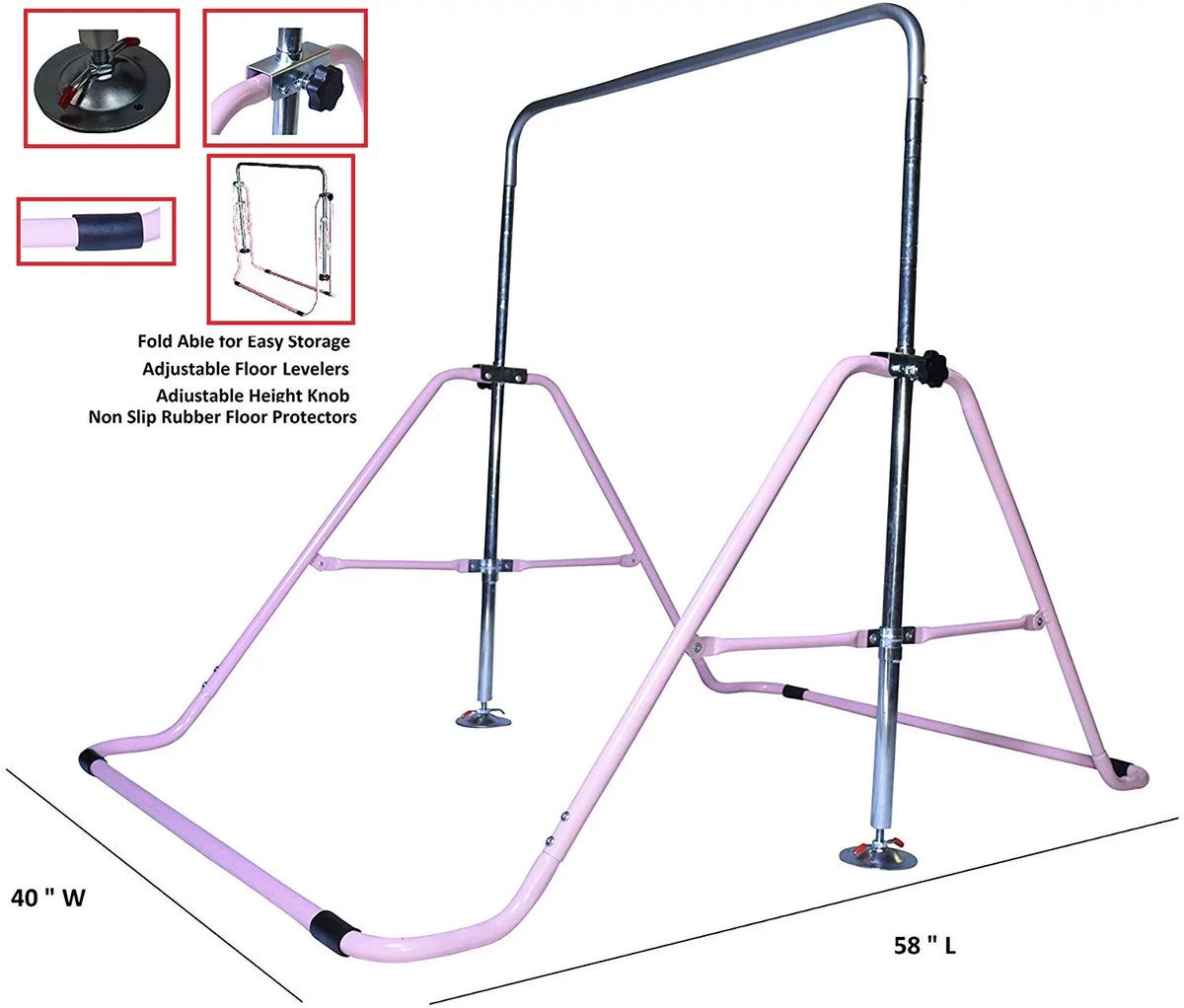Tower Monkey Progymnastics Climbing Horizontal Junior Pink Kip Gymnastics Gym Bar Bar Bar, Bar, Training, Jungle