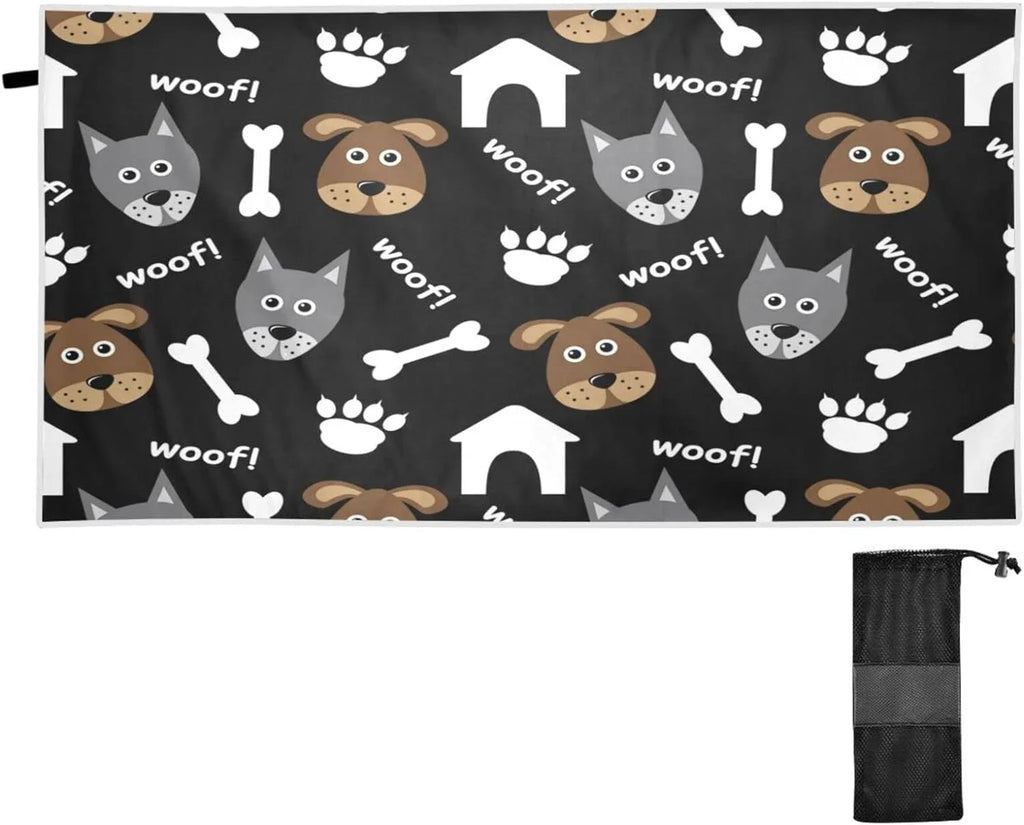 Thin Towel, Sand Beach Quick Oversized Dry Swim Pool Multipurpose Free Blanket, Yoga Microfiber Towel Bath Bestwell 31”X71” Lovely Lightweight Dogs Towel Shower Towel