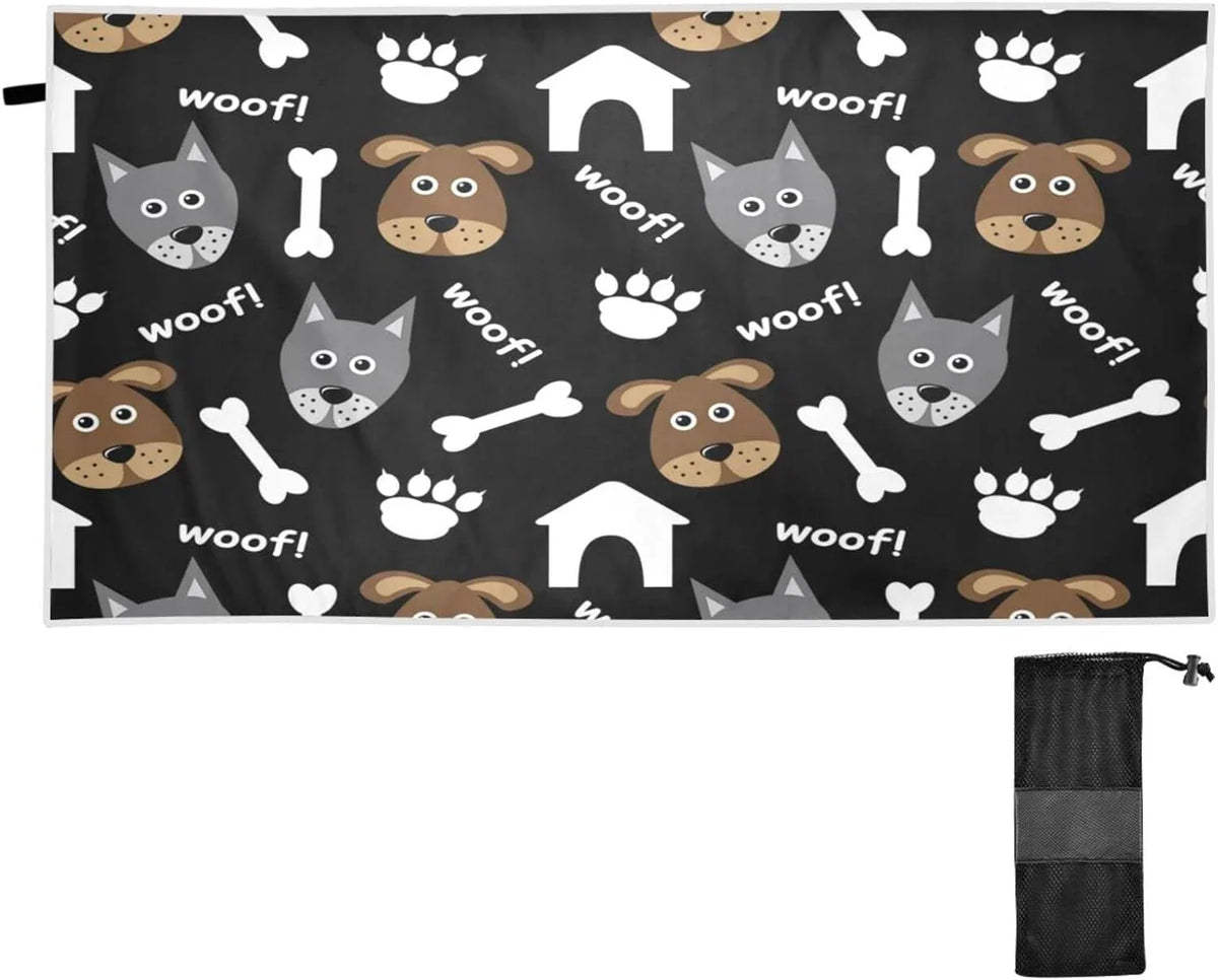 Thin Towel, Sand Beach Quick Oversized Dry Swim Pool Multipurpose Free Blanket, Yoga Microfiber Towel Bath Bestwell 31”X71” Lovely Lightweight Dogs Towel Shower Towel