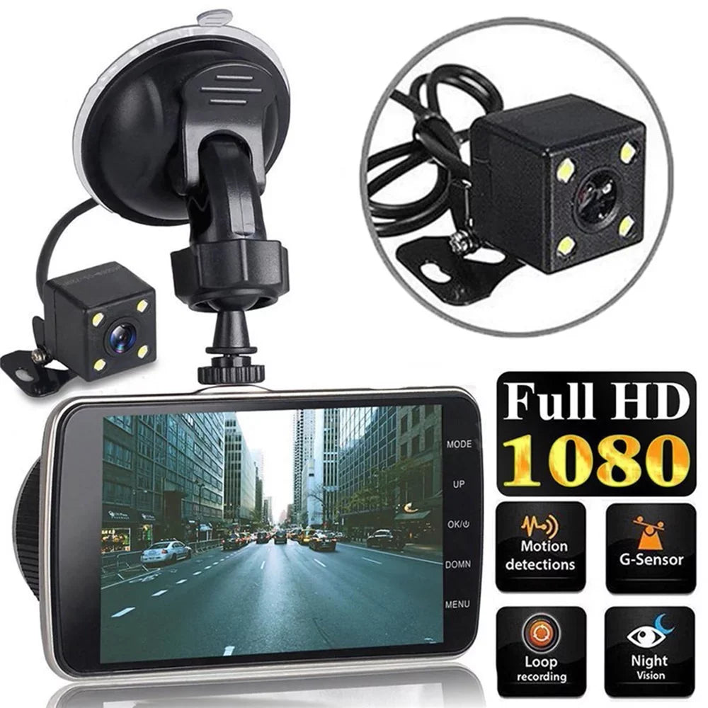HD Recorder Wide Dashboard Rear,Driving Cam Dash Dash Camera and 170° with Dual Camera Vision Backup Mabozo Cam Front Angle Night Full