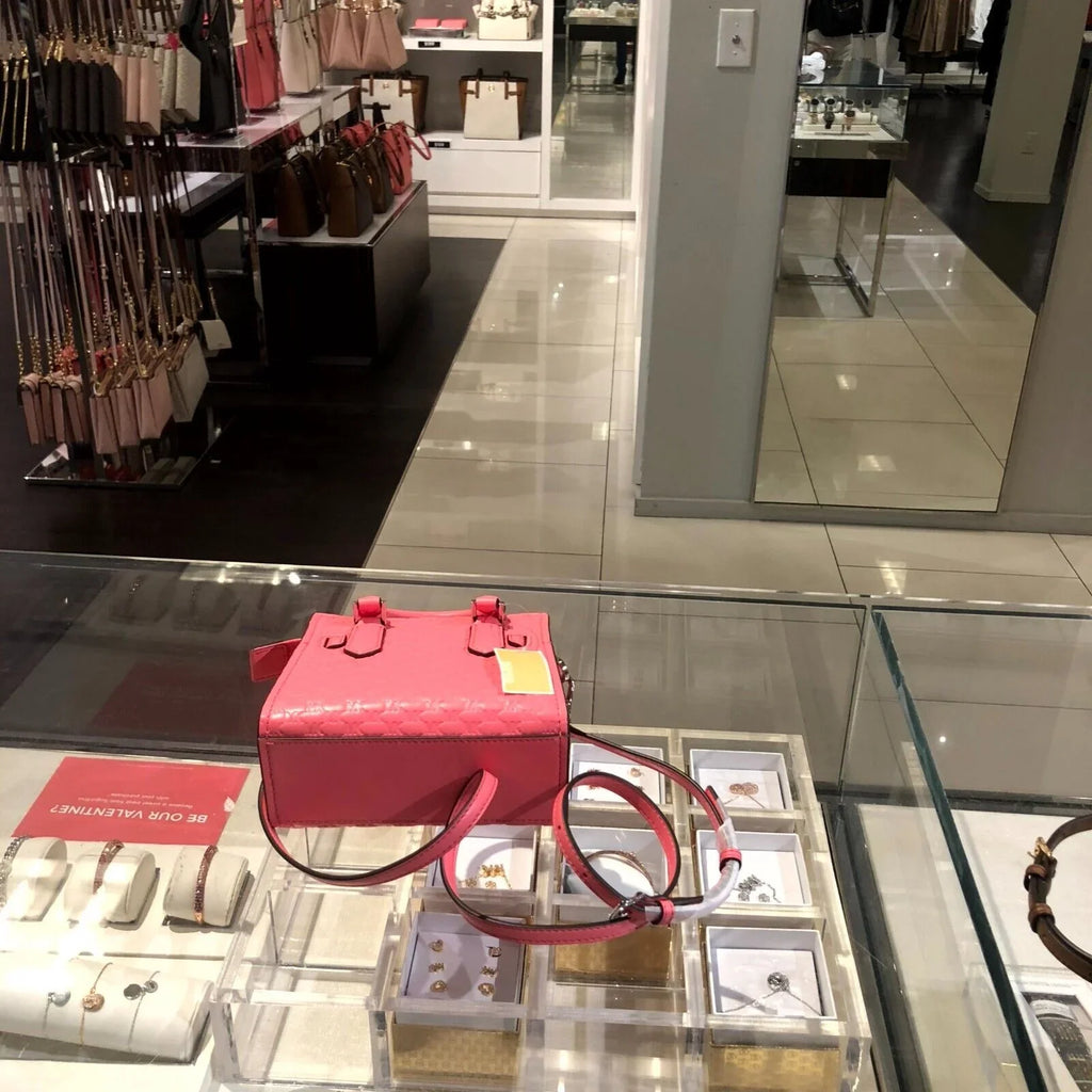 MINI Michael PVC Hamilton Satchel Vegan Rose Kors Tea Bag Shoulder Crossbody XS
