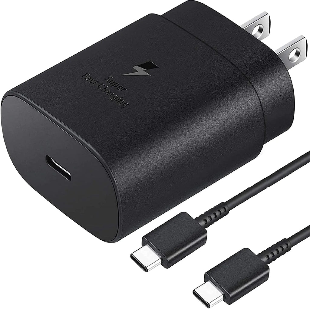 Fast Charger C PD Kit,25W Doogee S89 C ,Super Black - Wall/Car Type Charger USB for