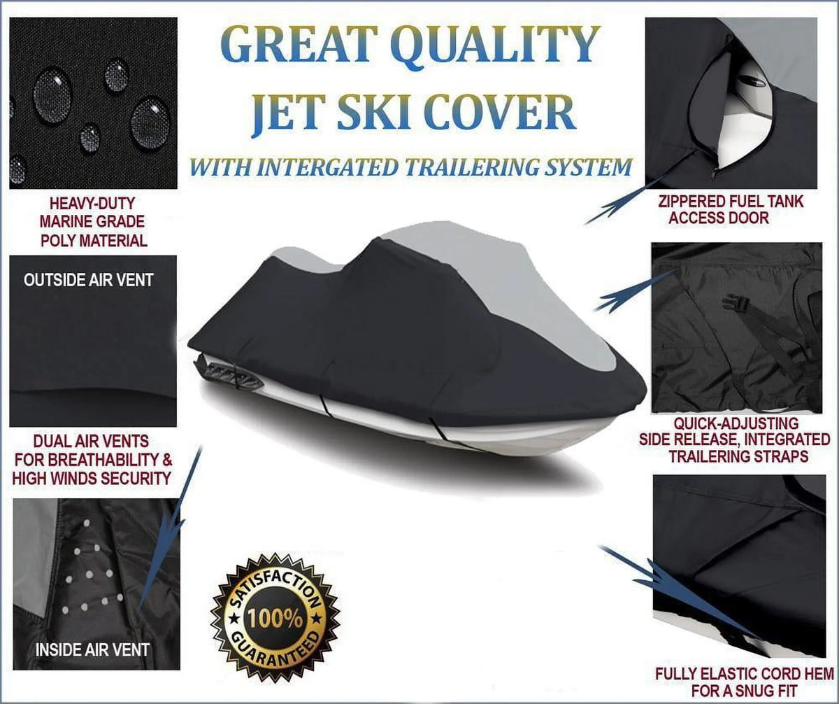 1996-1997 900 SL900 LINE Liquidcraft Compatible 1-2 THE PWC Ski SUPER Jet sl Cover Seater TOP HEAVY-DUTY for OF Polaris