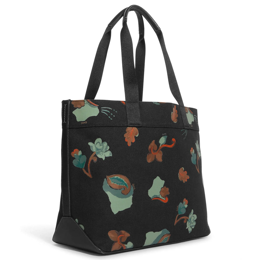Multi) Leaves Print Coach Tote with (Black Large Handbag Canvas Dreamy