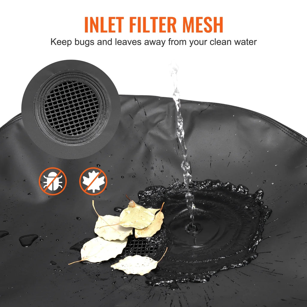 Rainwater and Kit, Capacity, Overflow System Container Barrel, Collection Spigots BENTISM Including PVC Rain Collapsible Portable 100 Gallon Storage Tank Liquid Large