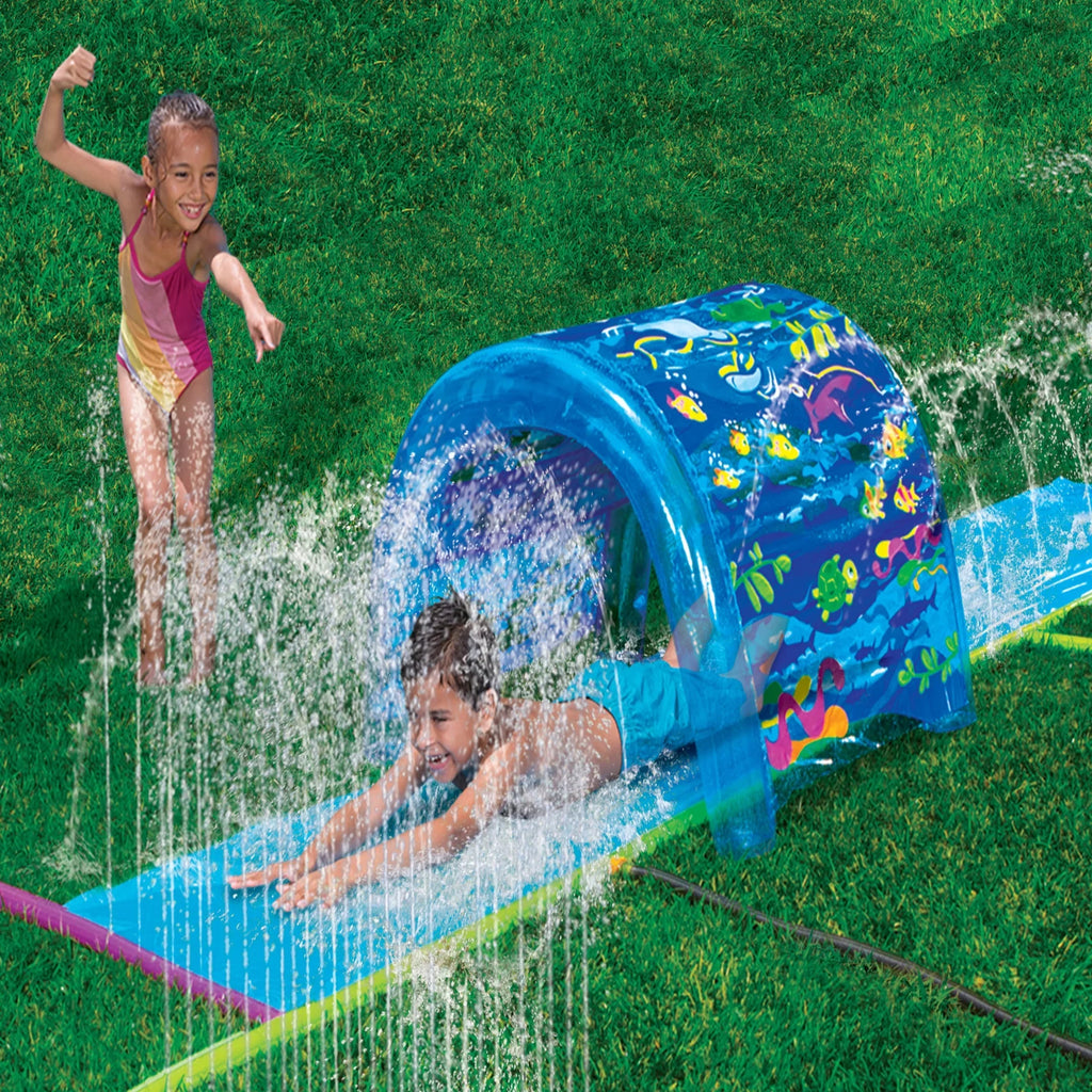 Splash Slide - Sprinkler 'N Banzai Refreshing Sprinkler Park Activities 6