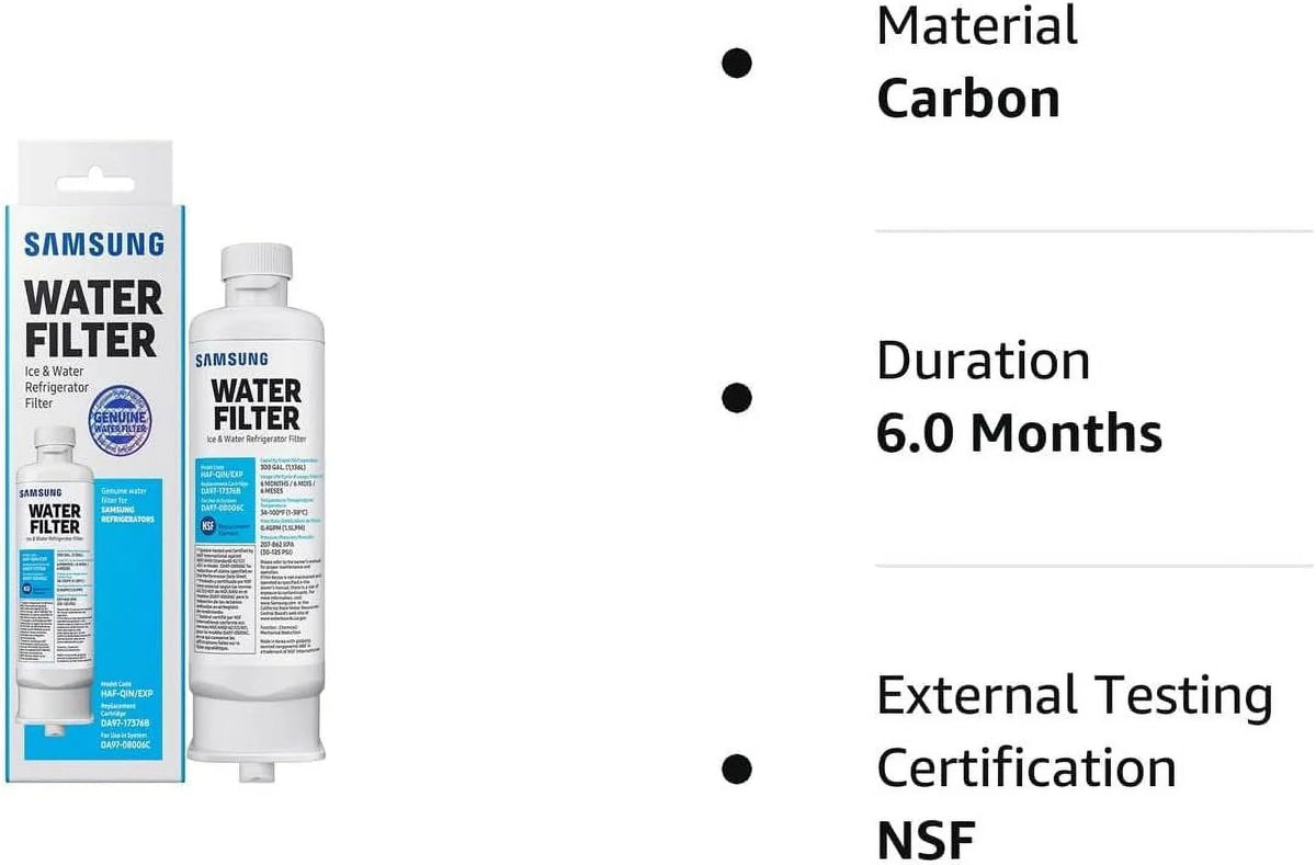RF23M8070SG Refrigerator HAF-QIN/EXP Liquid Pack DA9717376B of HAF-QIN, 6 Filter DA97-17376B