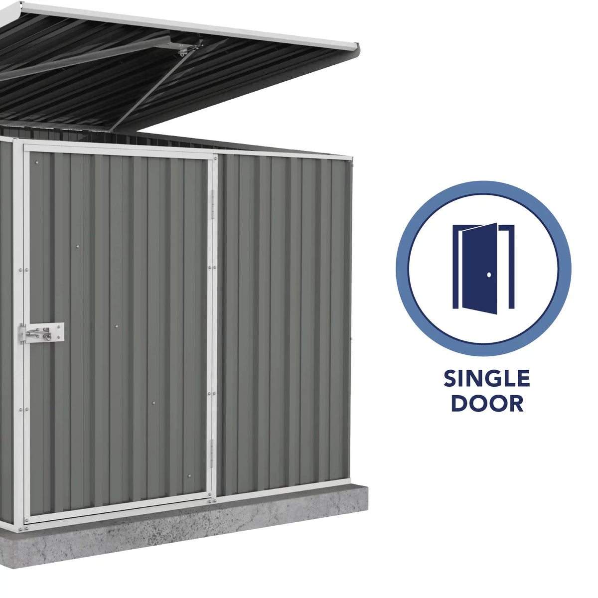 '- 5 Shed ft. Pump  x 5 Pool Absco Multipurpose Woodland Gray AB1070