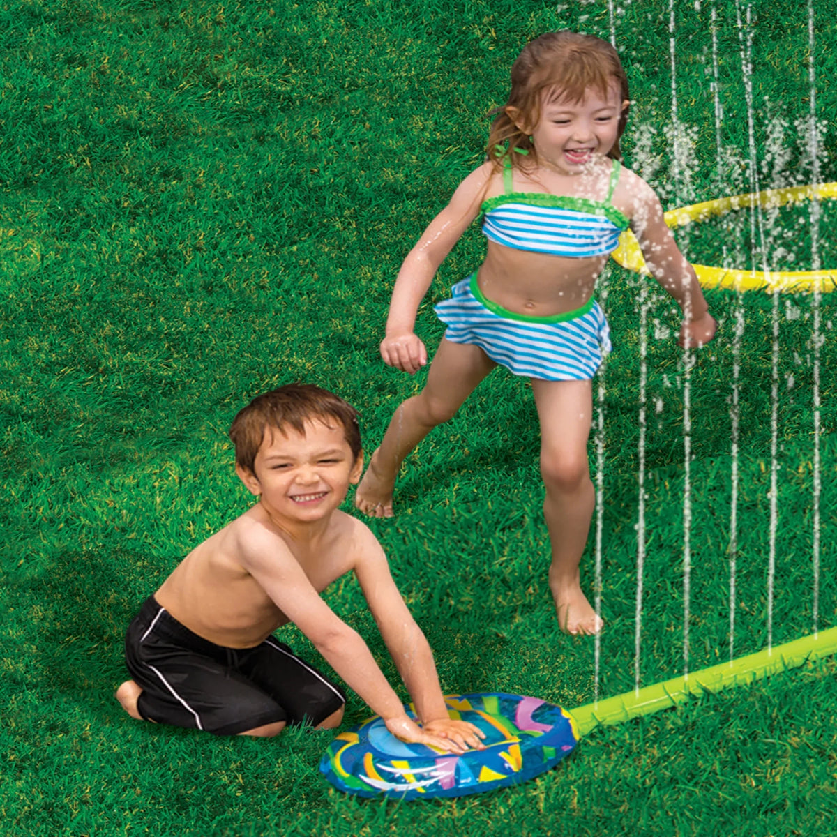 Splash Slide - Sprinkler 'N Banzai Refreshing Sprinkler Park Activities 6