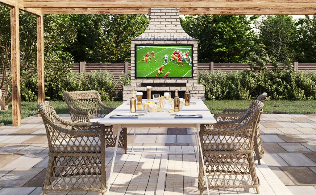 Furrion Outdoor with Weatherproof (2021) FDUP55CBS 4K Coverage Epic an 55" Additional TV Series Partial Sun by 4 Protect Year UHD
