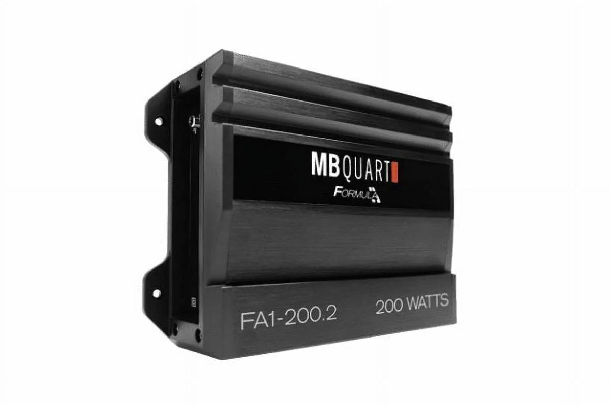 Quart Channel 2 Amplifier FA1-200.2 Car Watt MB Amplifier FORMULA 200 Bundle Audio