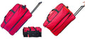 Travel (Red) Bag with Lb 28" Adjustable Duffle Bag Bags 20" Pockets with 60 + Set, Duffle Shoulder Lightweight Luggage Wheels Capacity Rolling Multi 2x Upright Large each Rolling Duffel