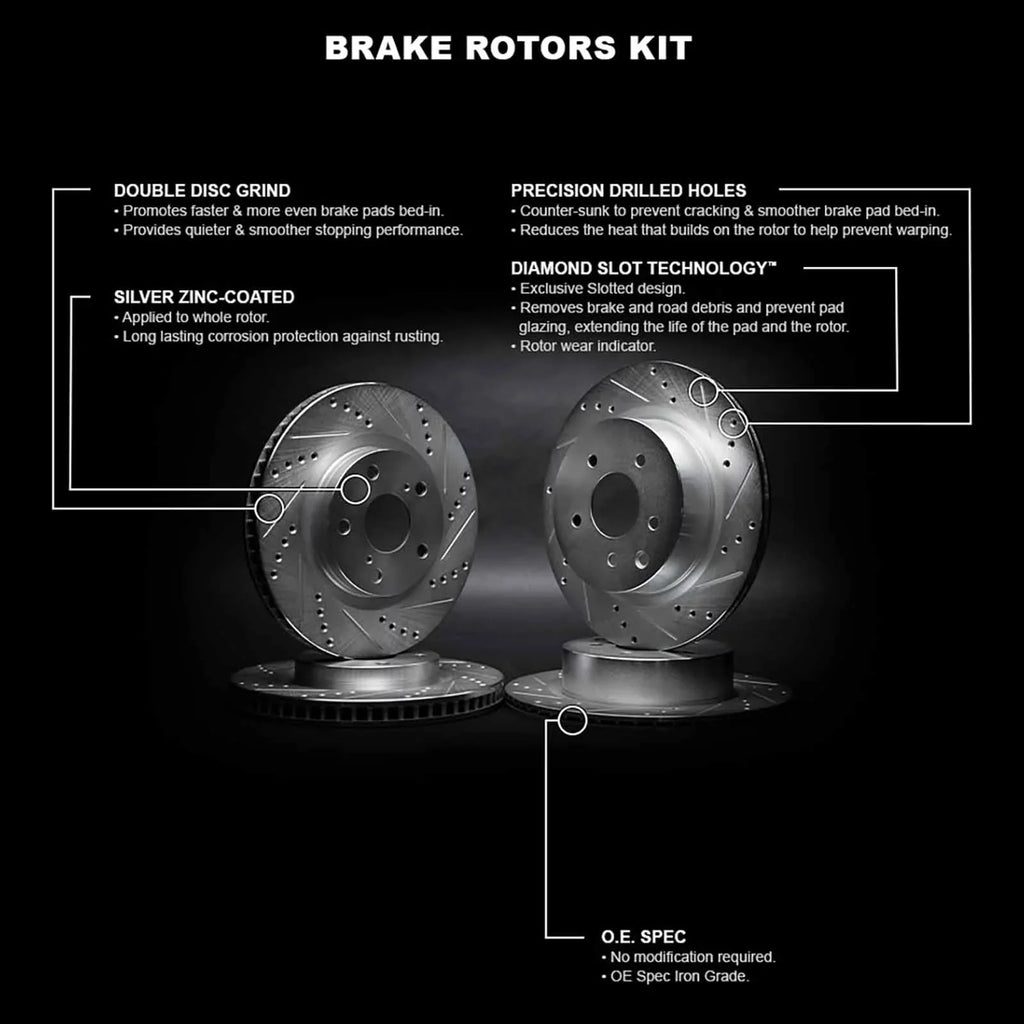 Concepts Brake D/S 39002 Silver 2008-2009 Fits 200, Concepts CALIBER R1 Rotor CHRYSLER R1 DODGE select: Wgpn2 SRT-4 2013-2014