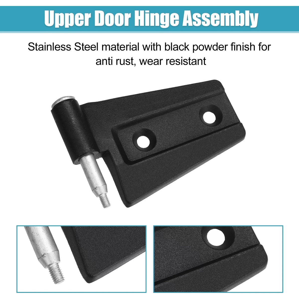 Door for Rear on Door Right 2007-2018 8pcs Unique Bargains with Upper Jeep Hinge Front Bolts JK Wrangler Left