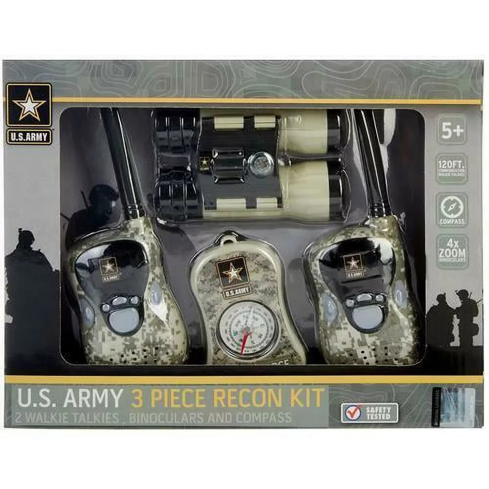 Army 2 Compass US Walkie Kit 3 Binoculars Recon Piece Talkies