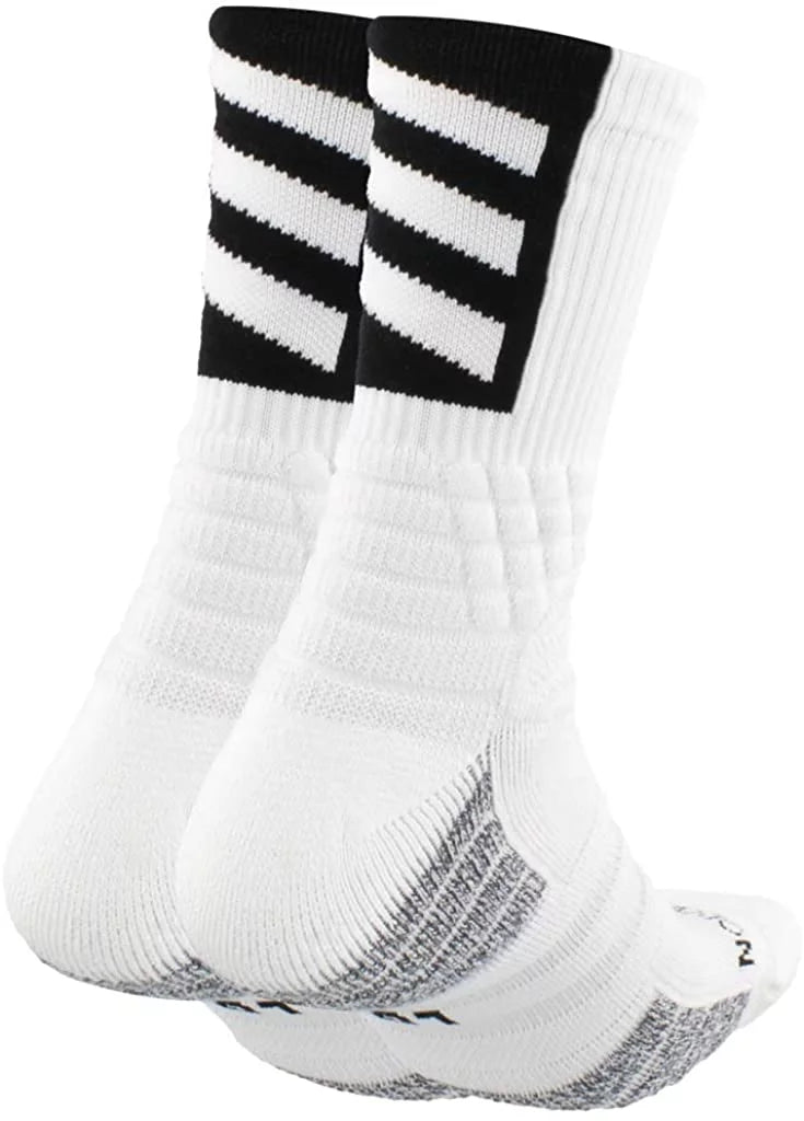 adidas Socks X-Large (1-Pair) Crew Basketball Creator Unisex-Adult White/Black 365
