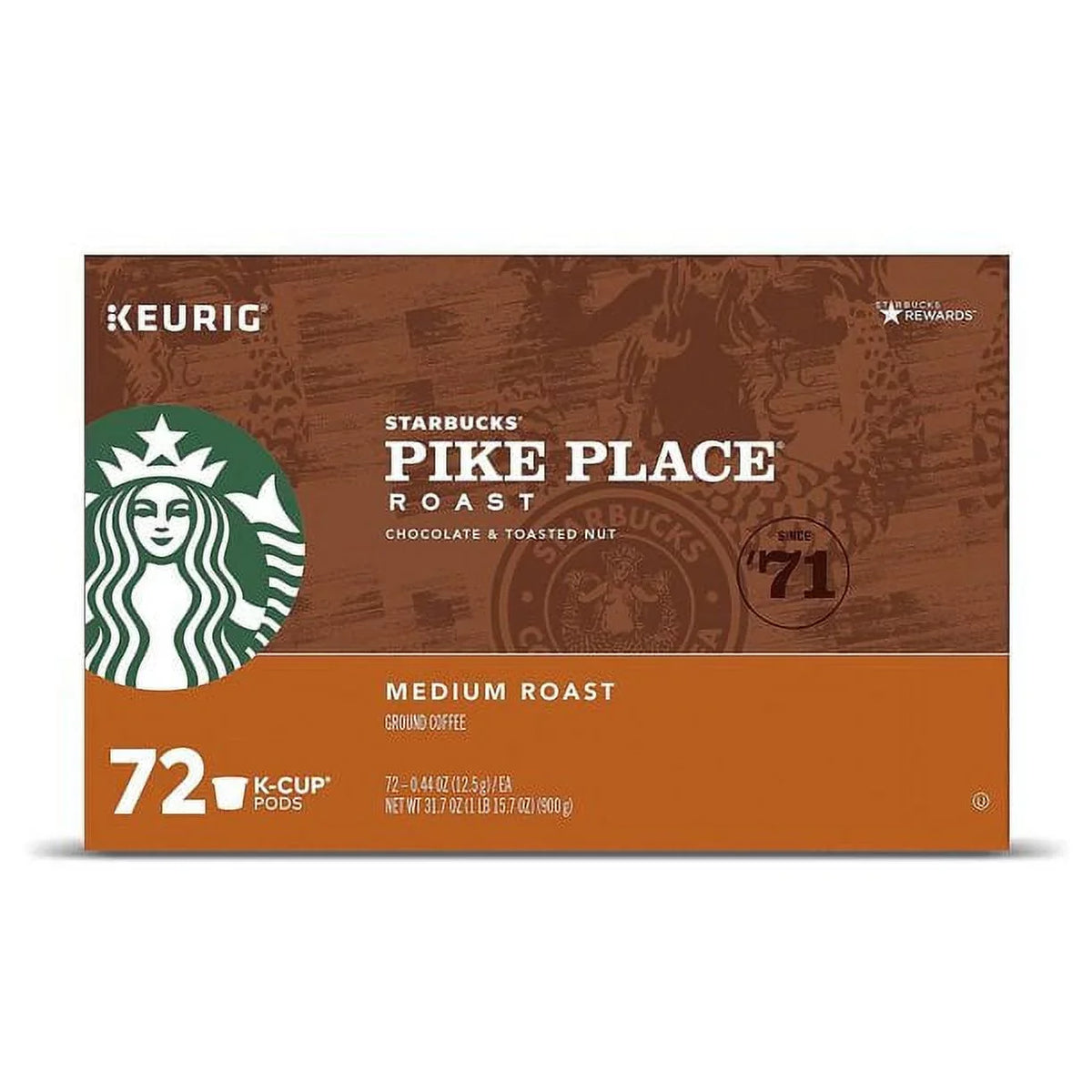 (72 ct.) Starbucks Pike K-Cups Place
