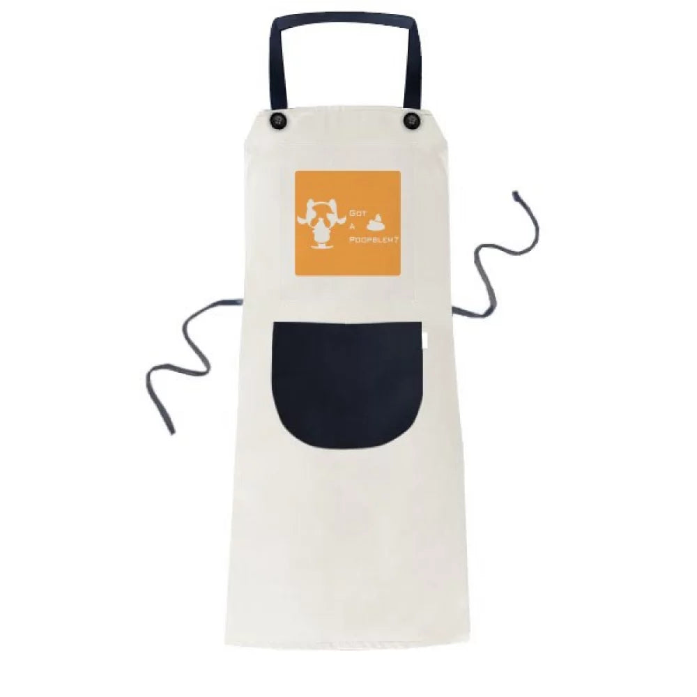 BBQ Problem Pocket Adjustable Bib Pinafore Cotton Apron Poop Kitchen Fierce Boston Terrier n