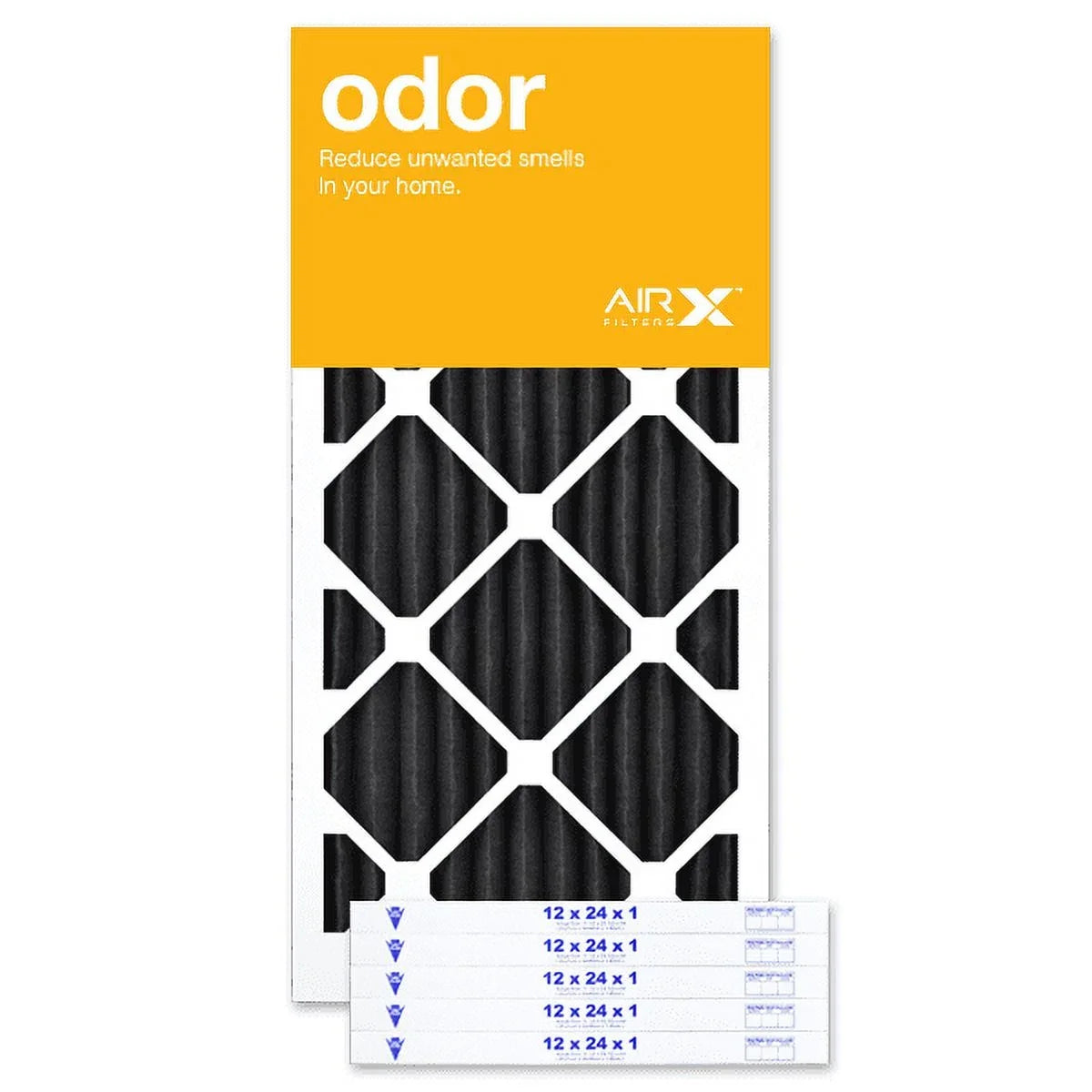Odor 8 6, AC AIRx the in Replacement of Pleated Made Filters Box 12x24x1 Furnace MERV Air Filter Filter USA Air