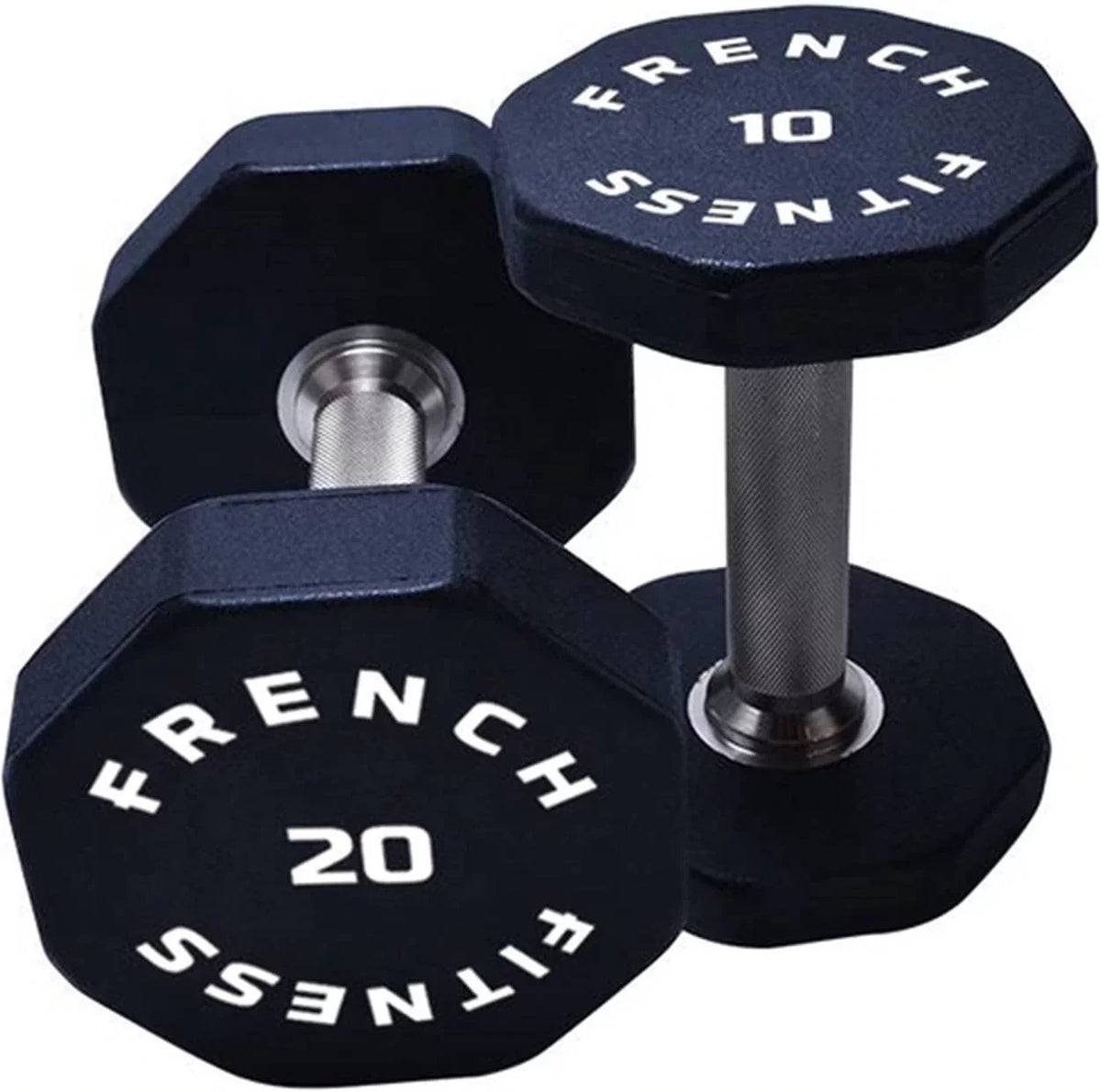 lbs French Set, Hex Urethane Sided 8 5-50 Dumbbell (New) Fitness