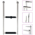 Stainless 2-step Boarding Carevas Folding Steel Ladder