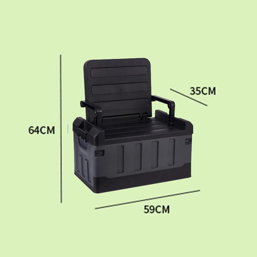 Car for Storage Backpacking Office Home Sedan Bins Car Organizer Crate Black Trunk