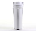 For Systems, Housing 1/2" White Flat Hydronix Cap RO with 10" Ports & White HF2-10WHWH12, Filtration