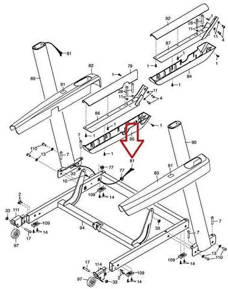 Harness Proform Works FreeMotion NordicTrack with Fitness, Wire & Icon Lifestyler 310717 Upright Inc. Health Treadmill