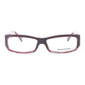 135 Zegna Eyeglasses Rectangle VZ3536 9M8 Red 55 Women's Ermenegildo 14