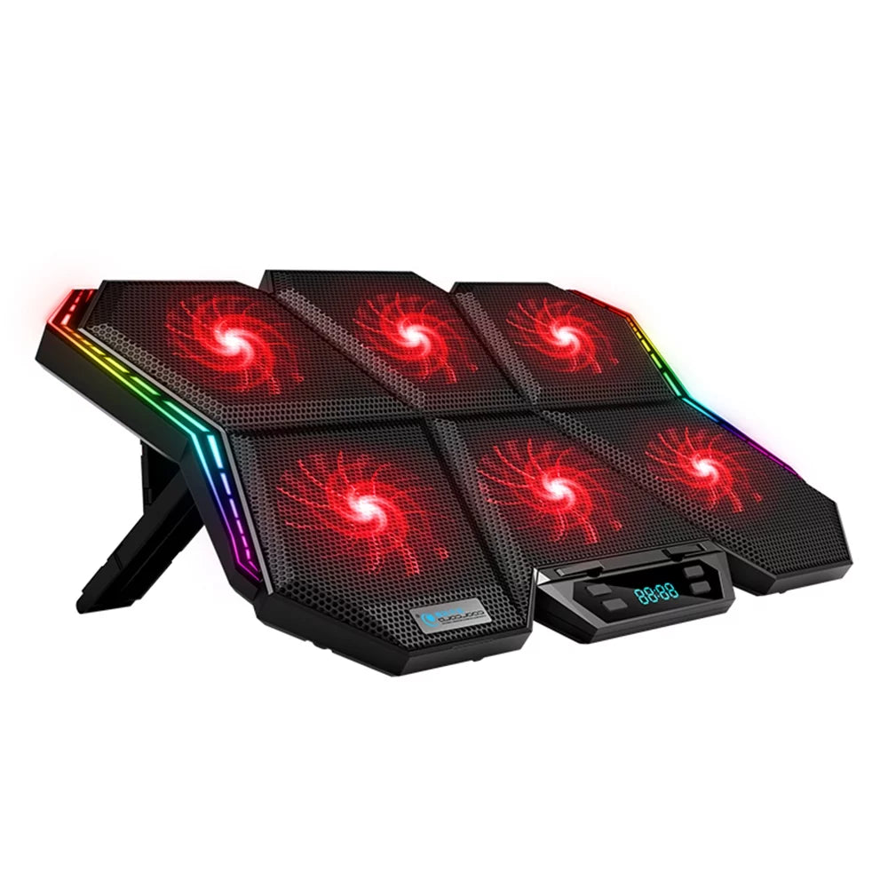 Adjustable Laptop Mute 6 Design Fans, with Stand Wind K40 and Speed, COOLCOLD Cooler