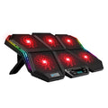 Adjustable Laptop Mute 6 Design Fans, with Stand Wind K40 and Speed, COOLCOLD Cooler