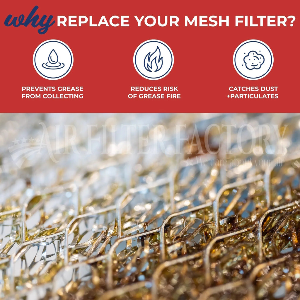 23-1/2 Grease x Filters Factory 8-1/4 Filter 2-Pack 3/8 Lens x Aluminum Air