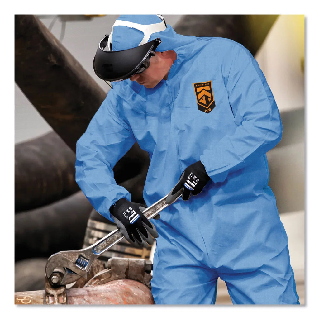 Kcc58514 A20 Coveralls, Breathable Protection X-large, Kleenguard™ Blue, 24/carton Particle
